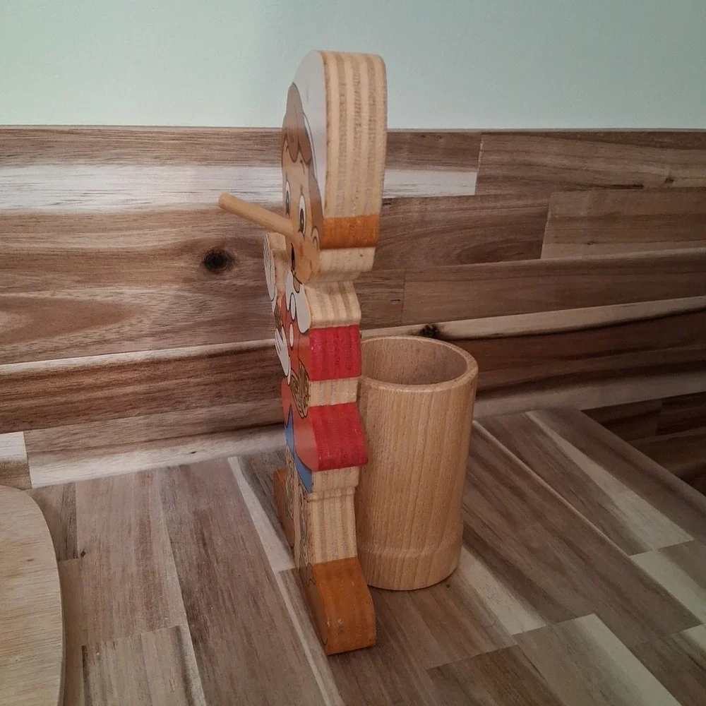 BARTOLUCCI of Italy ~ Portapenne Pencil Holder Wooden. 8.6'